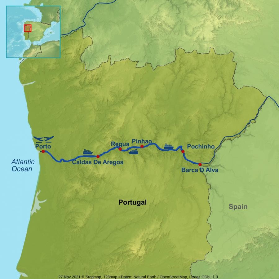 Portugal map
