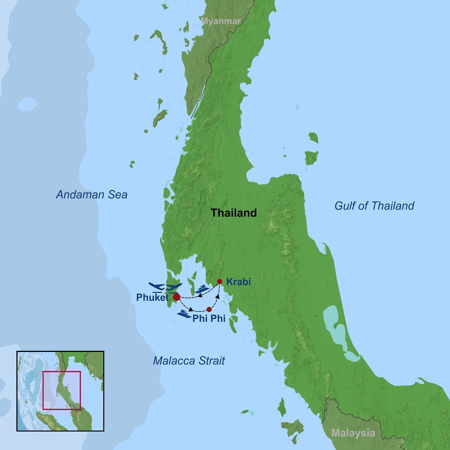 Thailand map