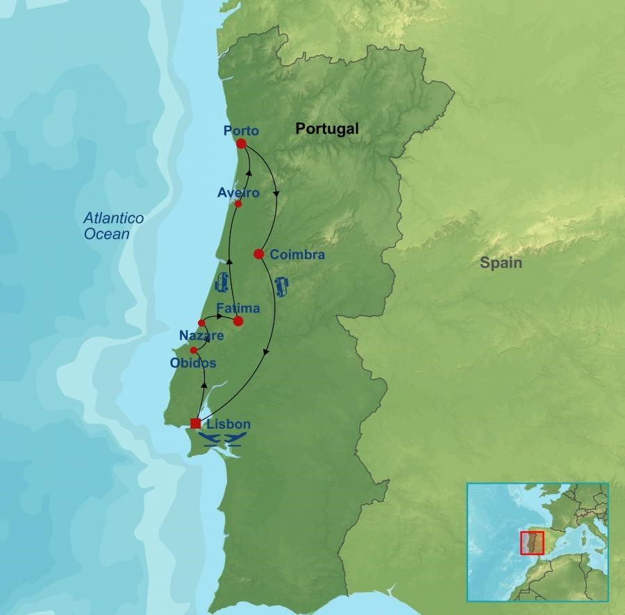 Portugal map