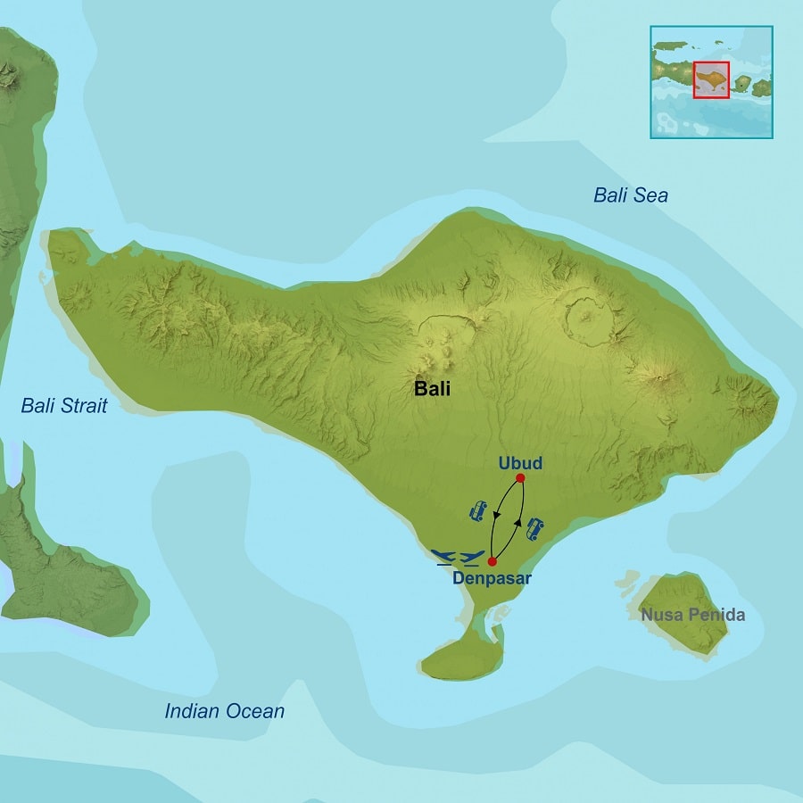 Bali map