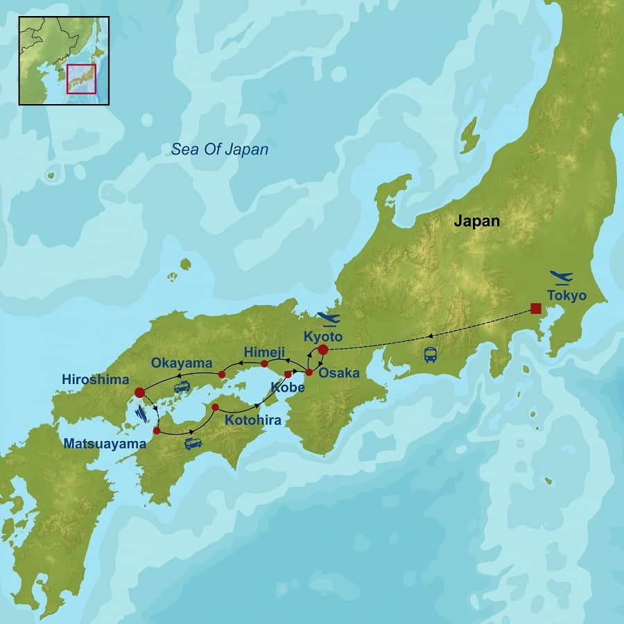 Japan map