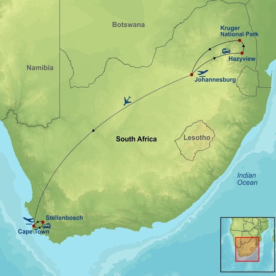 South Africa map