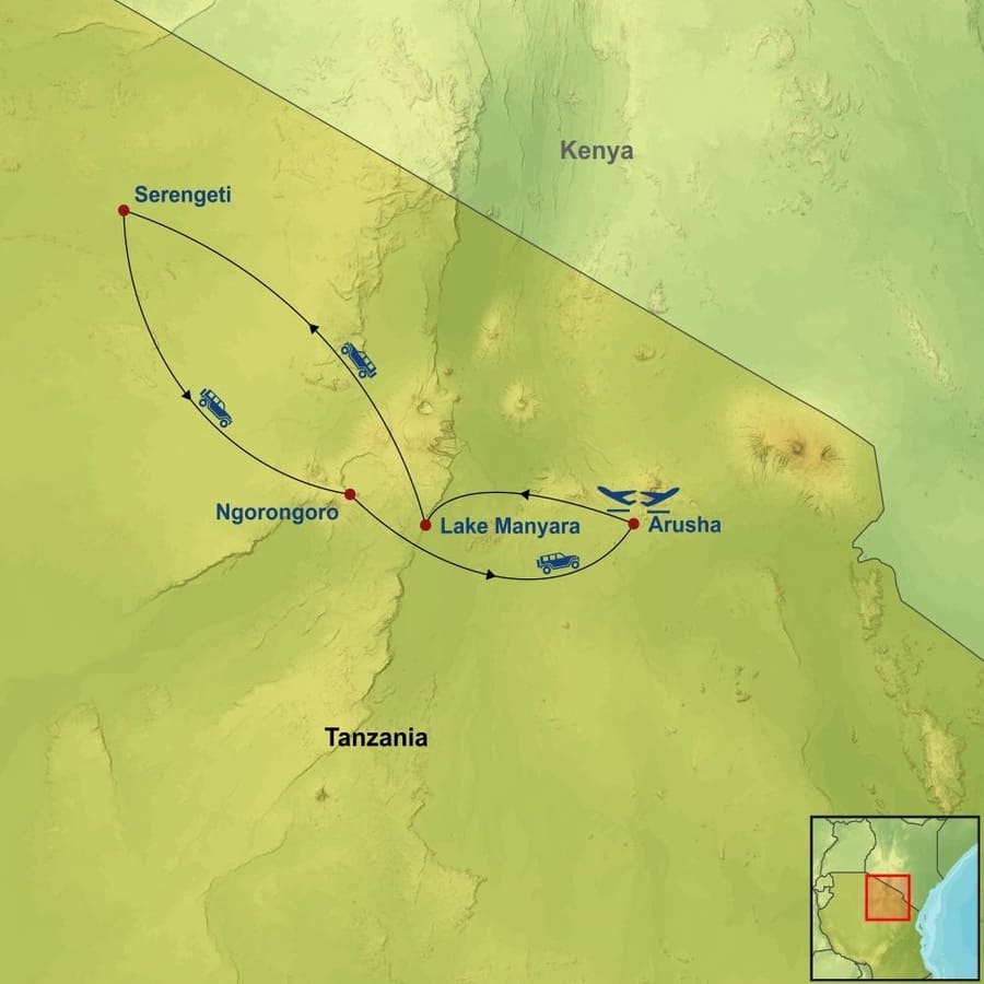 Tanzania map